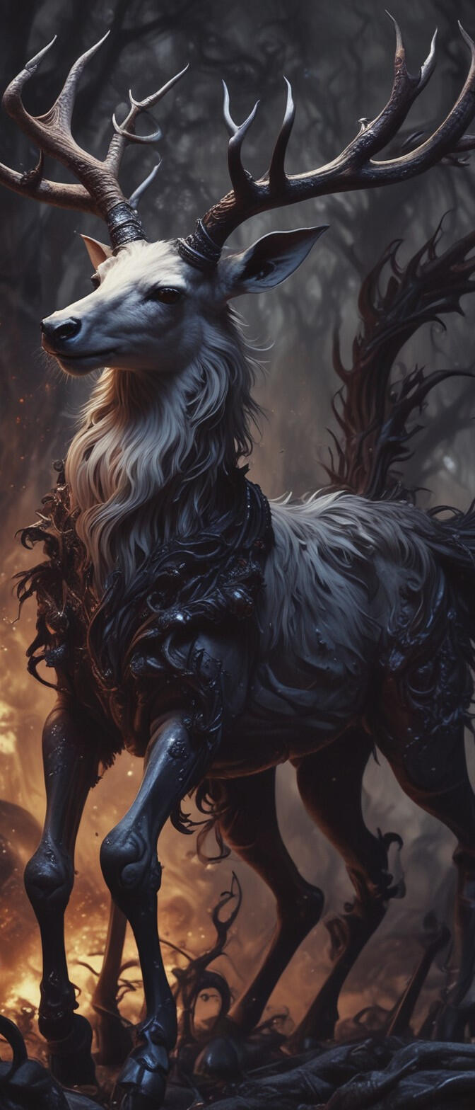 Digital illustration of a captivating female character, combining elements of gothic beauty and modern allure. Featuring striking details and a bold presence, embodying a mix of elegance and edge